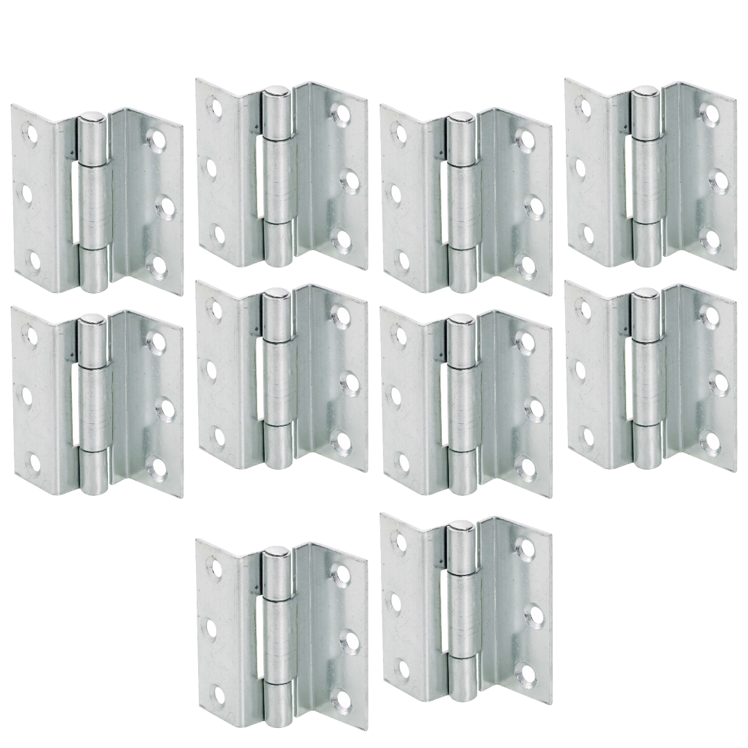 Charnières coudées anti-tempête de 63 mm - Fermeture de fenêtre en bois en laiton zingué pour caravane 