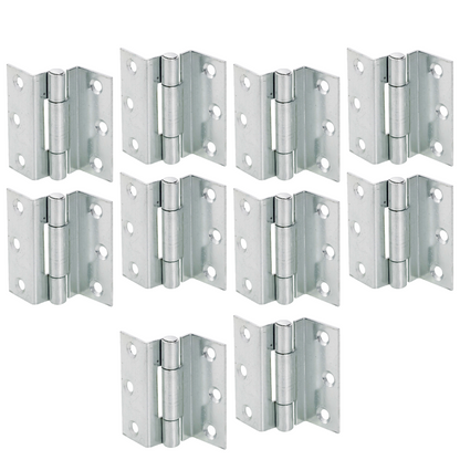 Charnières coudées anti-tempête de 63 mm - Fermeture de fenêtre en bois en laiton zingué pour caravane 