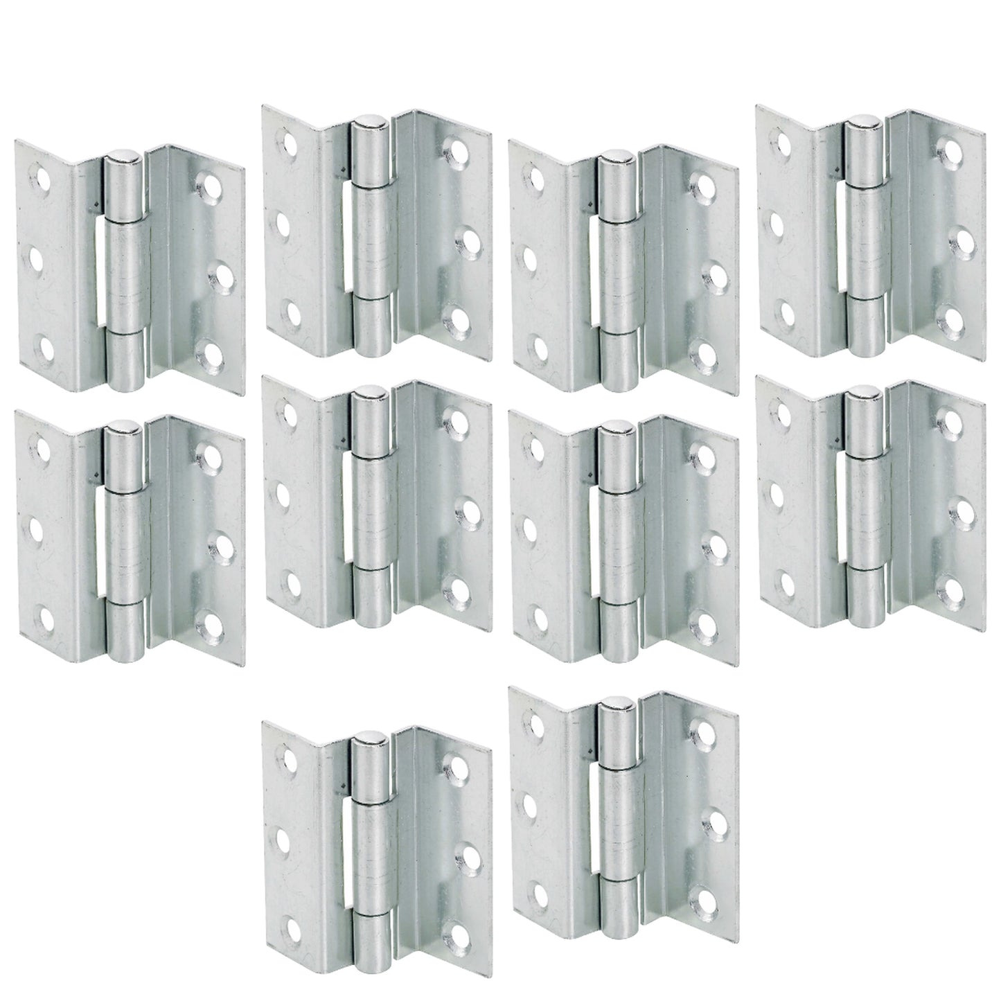 Marketplace JPG companion for Stormproof 63mm Cranked Hinges - Zinc Plated Brass Timber Window Caravan Shut - 2"