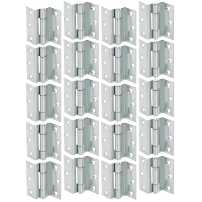 Charnières coudées anti-tempête de 63 mm - Fermeture de fenêtre en bois en laiton zingué pour caravane 