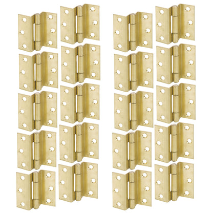 Marketplace JPG companion for Stormproof 63mm Cranked Hinges - Zinc Plated Brass Timber Window Caravan Shut - 2"