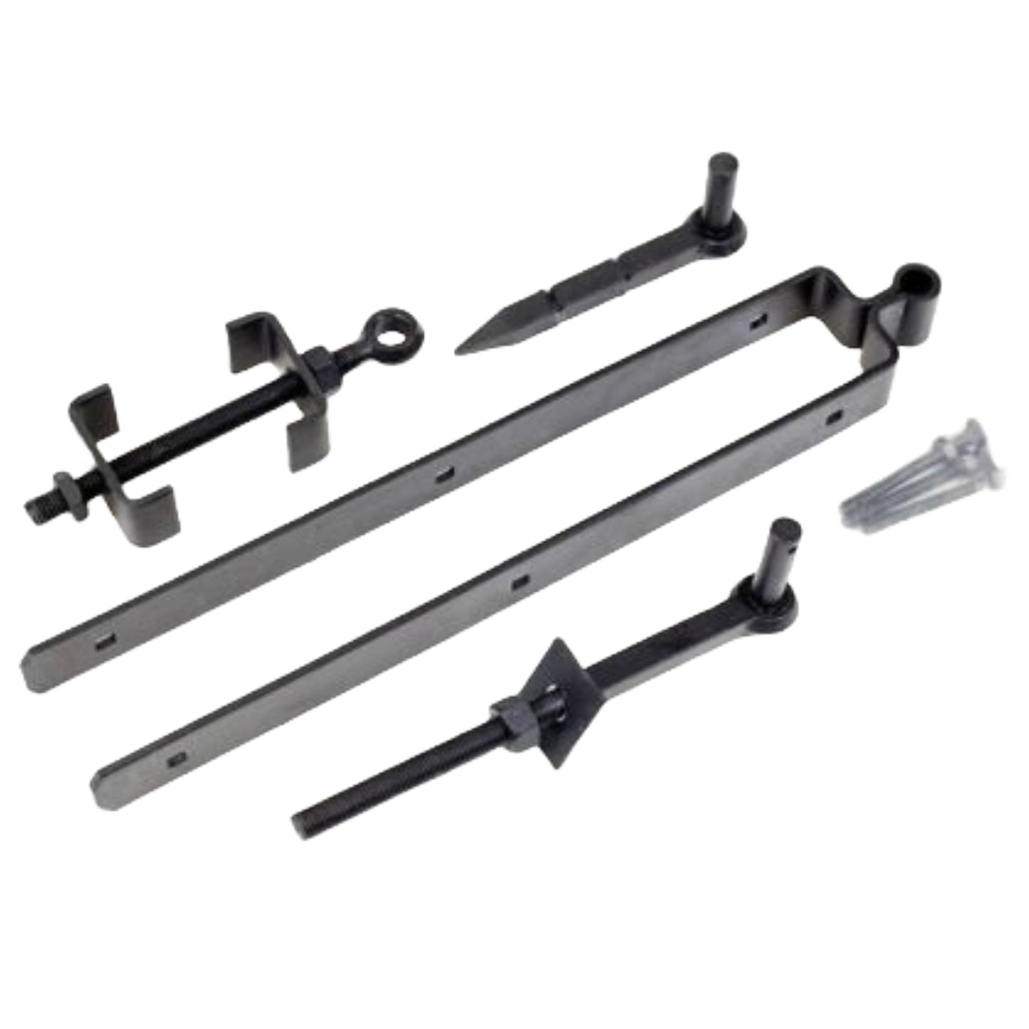 Marketplace JPG companion for Adjustable Double Strap Field Gate Hinge Set 12" / 18" / 24" for 3in Gates - Black or Galvanised