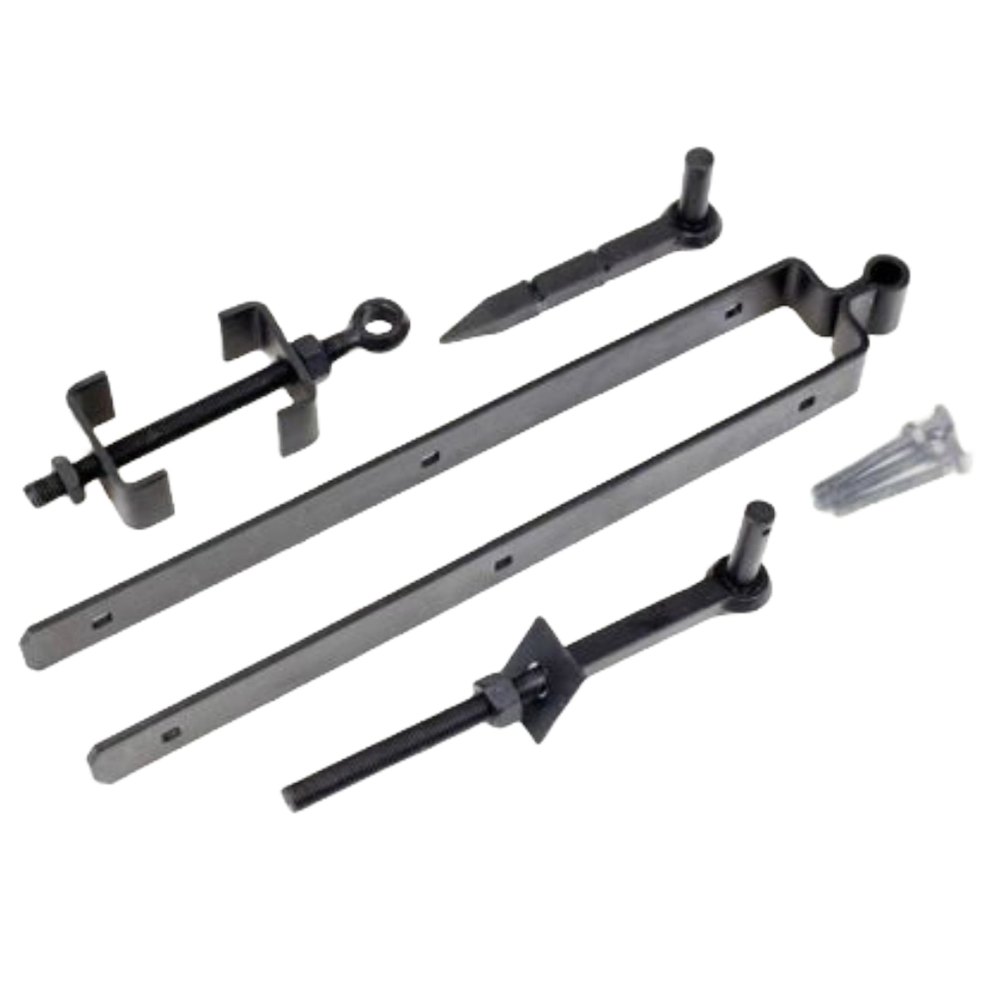 Marketplace JPG companion for Adjustable Double Strap Field Gate Hinge Set 12" / 18" / 24" for 3in Gates - Black or Galvanised