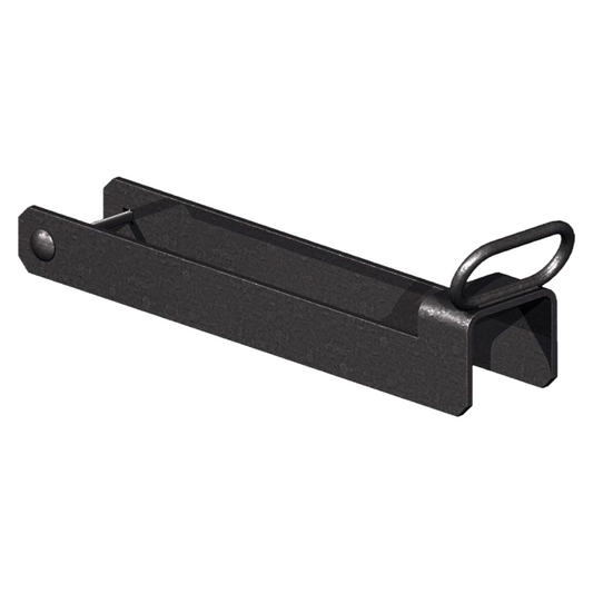 Throw Over Loop Gate Latch 14" Heavy Duty Black 3" Lifting Handle for Horse Stables Barn
