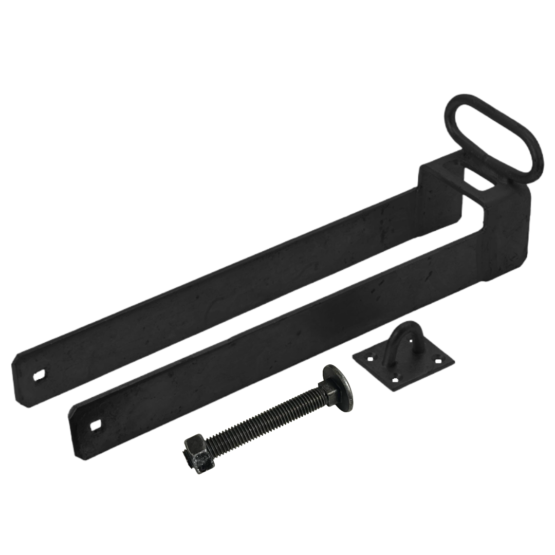 Loquet de portail à boucle à jeter, robuste, galvanisé, 35,6 cm, 7,6 cm de large, pour écuries et granges