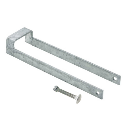 Loquet de portail à boucle à jeter, robuste, galvanisé, 35,6 cm, 7,6 cm de large, pour écuries et granges