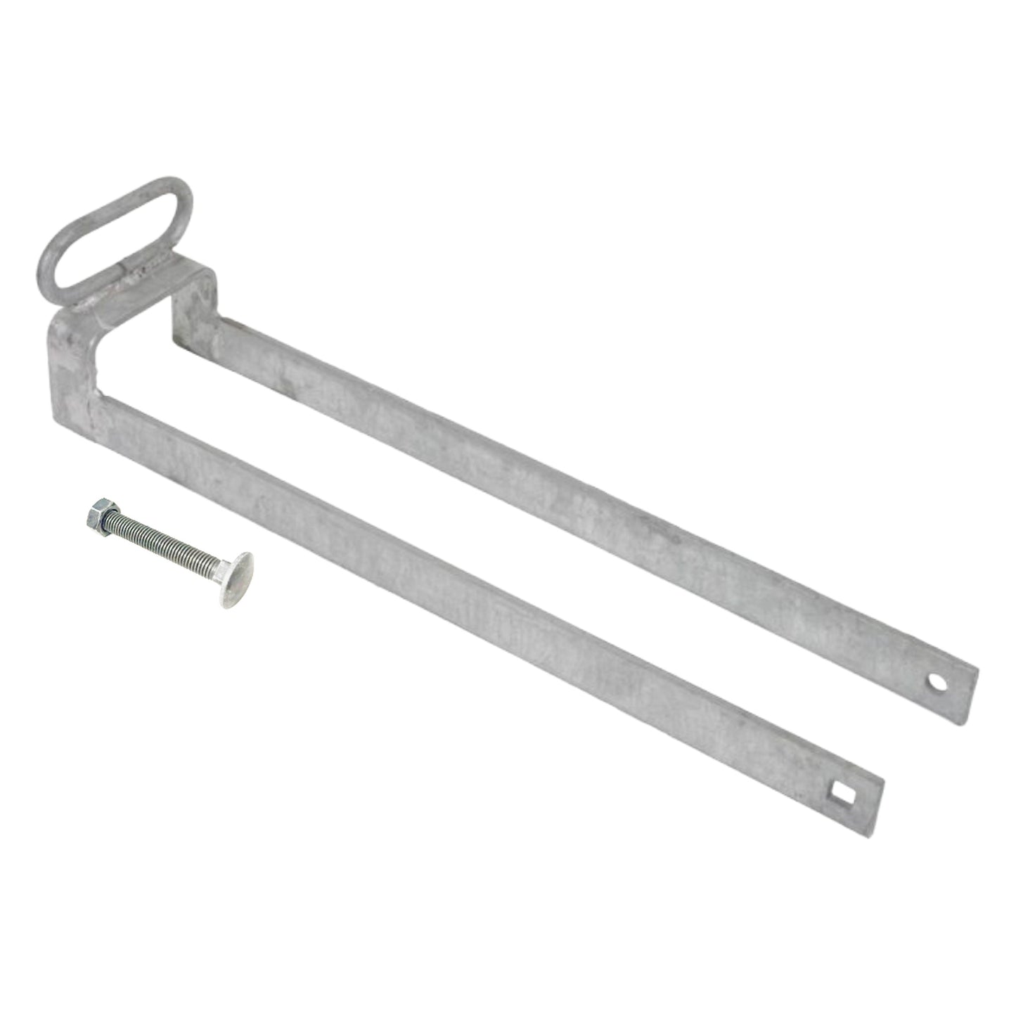 Marketplace JPG companion for Throw Over Loop Gate Latch 14" Heavy Duty Galv 3" with Lifting Handle for Horse Stables Barn