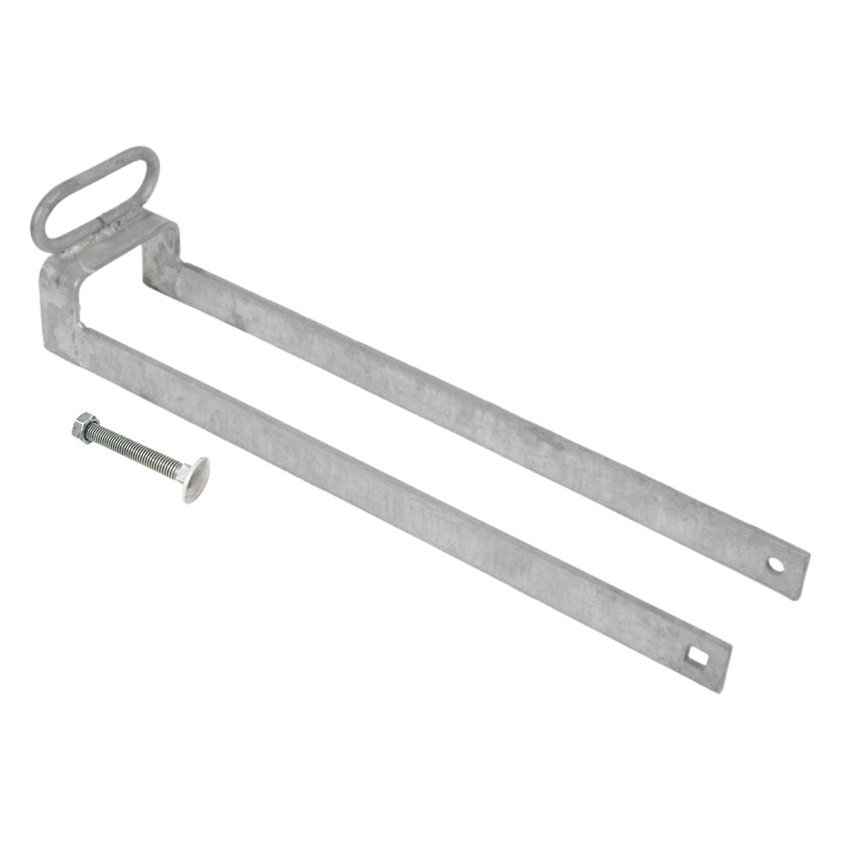 Marketplace JPG companion for Throw Over Loop Gate Latch 14" Heavy Duty Galv 3" with Lifting Handle for Horse Stables Barn