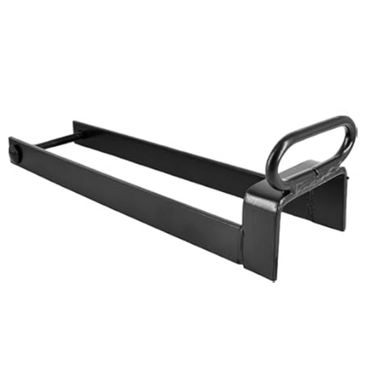 Loquet de portail à boucle à jeter sur 35,5 cm, robuste, noir, 7,6 cm de large, pour écuries et granges