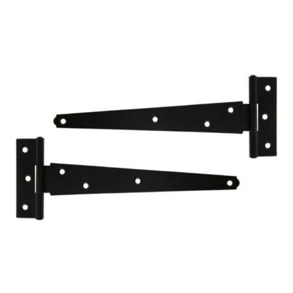 Marketplace JPG companion for Black Tee Hinge Steel Pair 8/10/12/14/16/18/24" Medium Duty T Hinge, Pack of 2