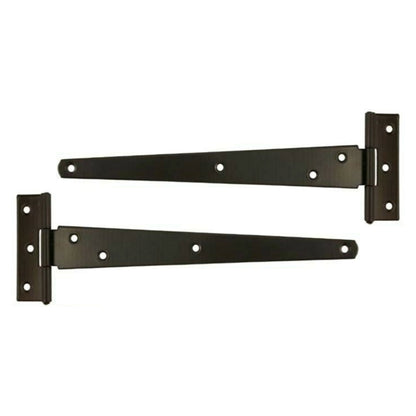 Marketplace JPG companion for Black Tee Hinge Steel Pair 8/10/12/14/16/18/24" Medium Duty T Hinge, Pack of 2