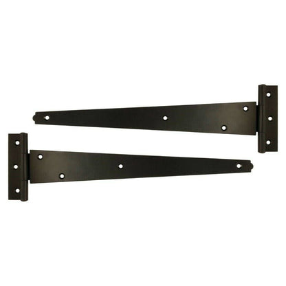 Marketplace JPG companion for Black Tee Hinge Steel Pair 8/10/12/14/16/18/24" Medium Duty T Hinge, Pack of 2