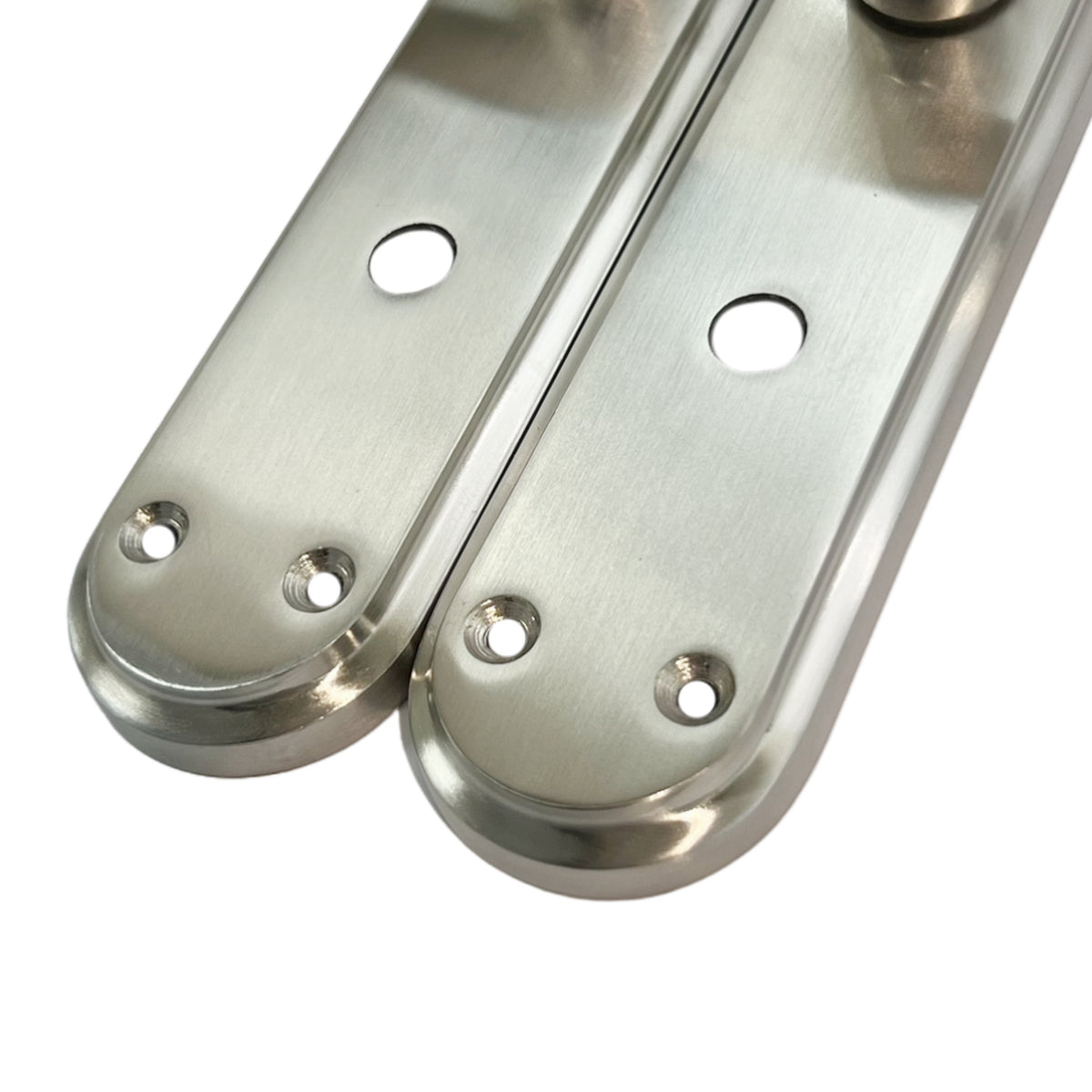 Marketplace JPG companion for Genova Door Handles Satin Twist Lever Bathroom Lock on Modern Marina Backplate
