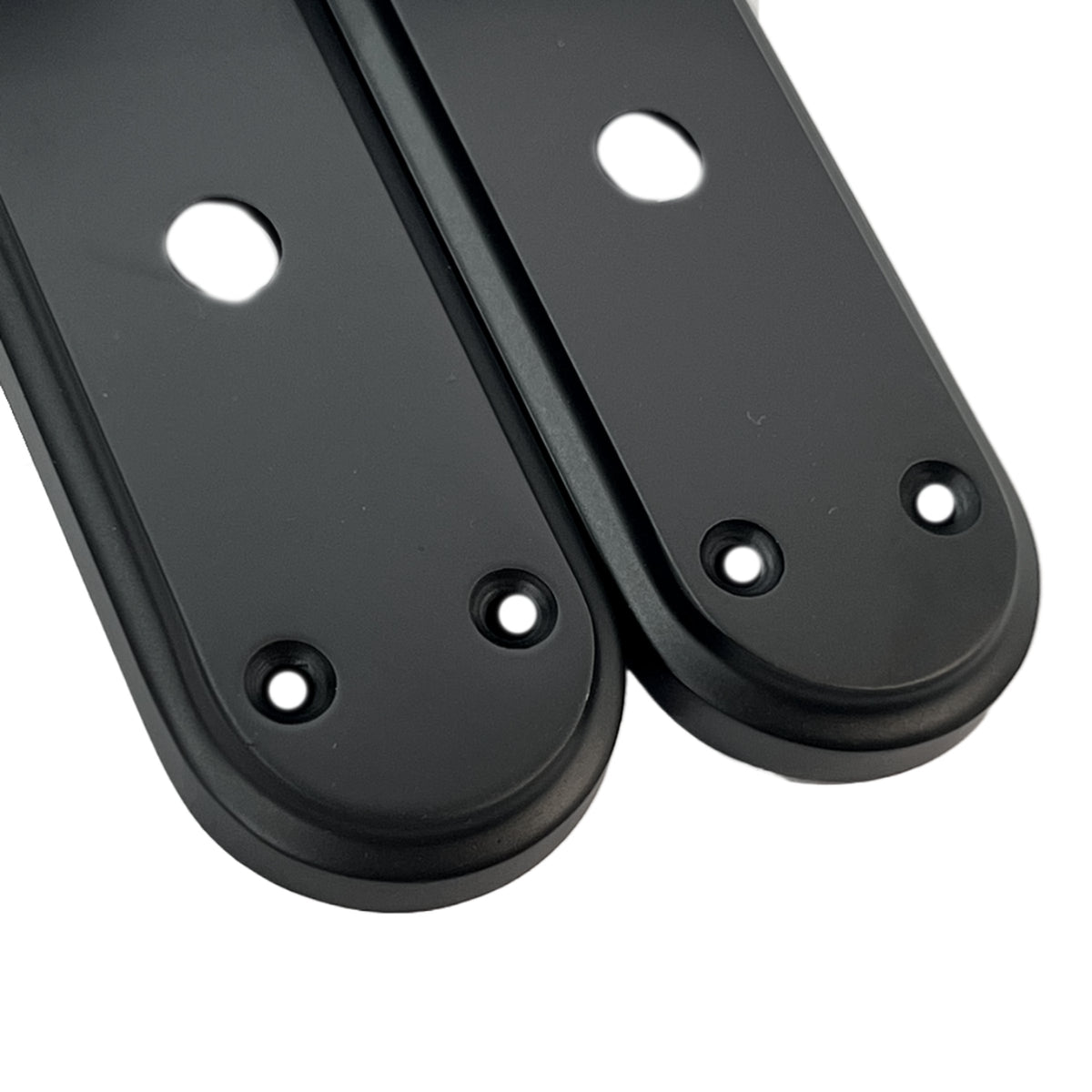 Marketplace JPG companion for Genova Door Handles Matt Black Twist Lever Bathroom Lock on Modern Marina Backplate