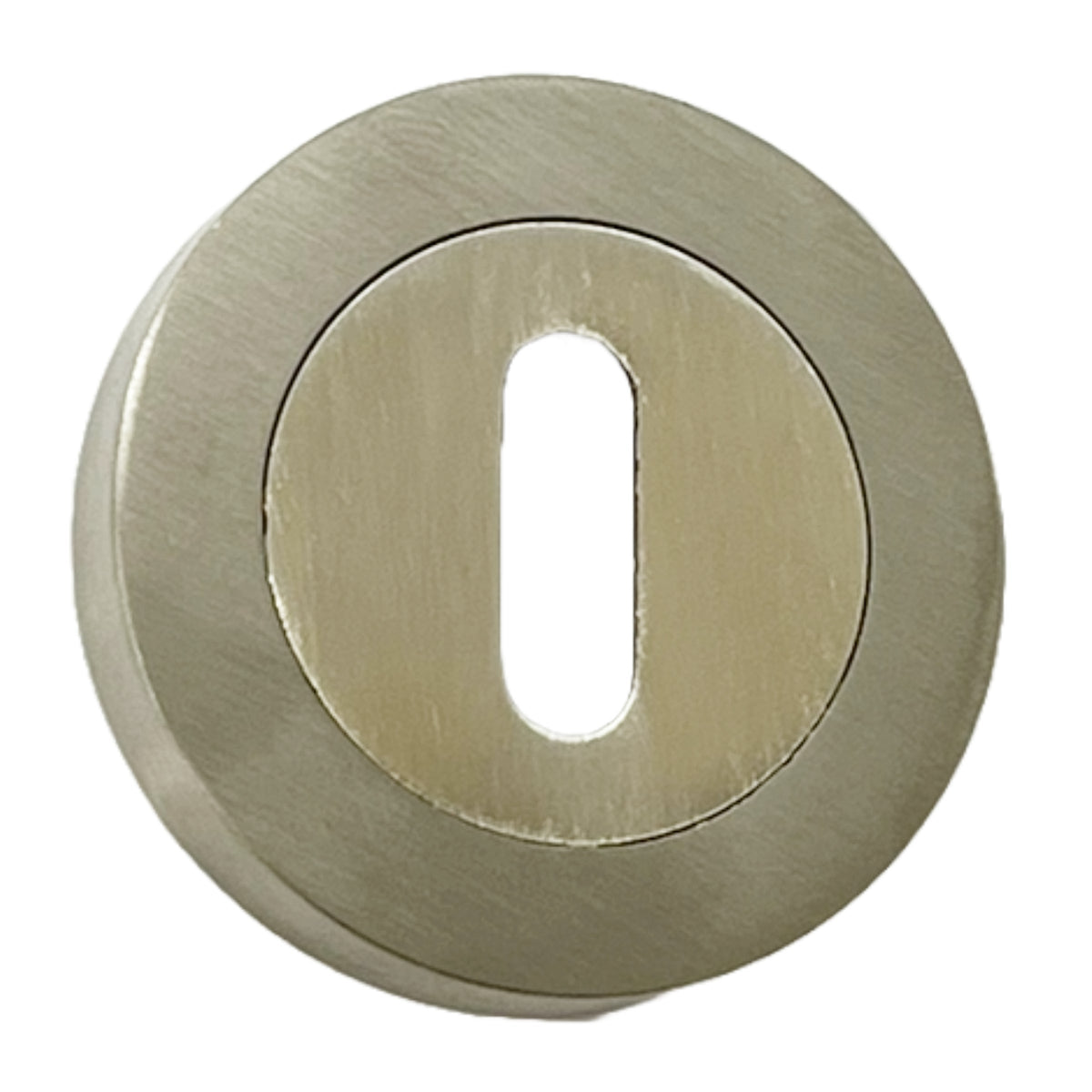 Marketplace JPG companion for Escutcheon Satin Pair Keyhole Cover Mortice Door Lock Cover - 52mm