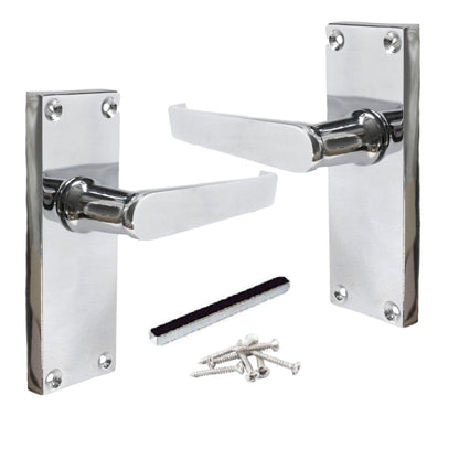 Marketplace JPG companion for Door Handles Victorian Straight Lever Latch - Chrome 120 X 40mm - 113mm X 42mm