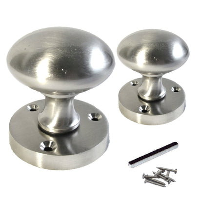 Marketplace JPG companion for Door Knobs Round Victorian Mortice Knob Sprung - Satin 56mm