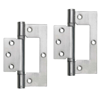 Marketplace JPG companion for 4" Hinges Stainless Steel Ball Bearing Flush Cupboard Door Fitting Chrome Satin - 100mm