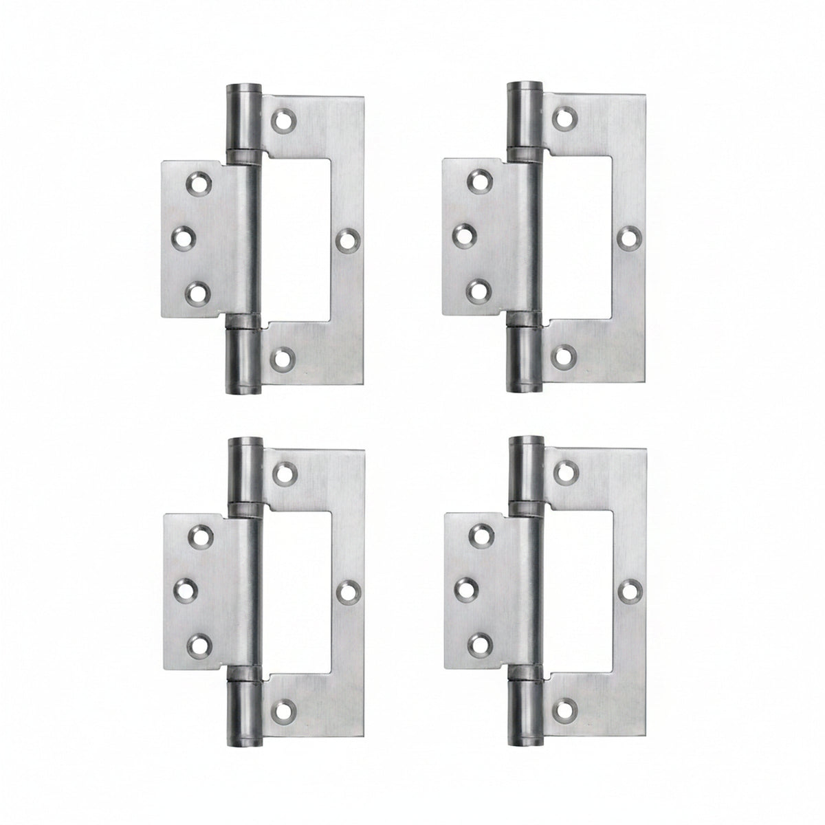 Marketplace JPG companion for 4" Hinges Stainless Steel Ball Bearing Flush Cupboard Door Fitting Chrome Satin - 100mm