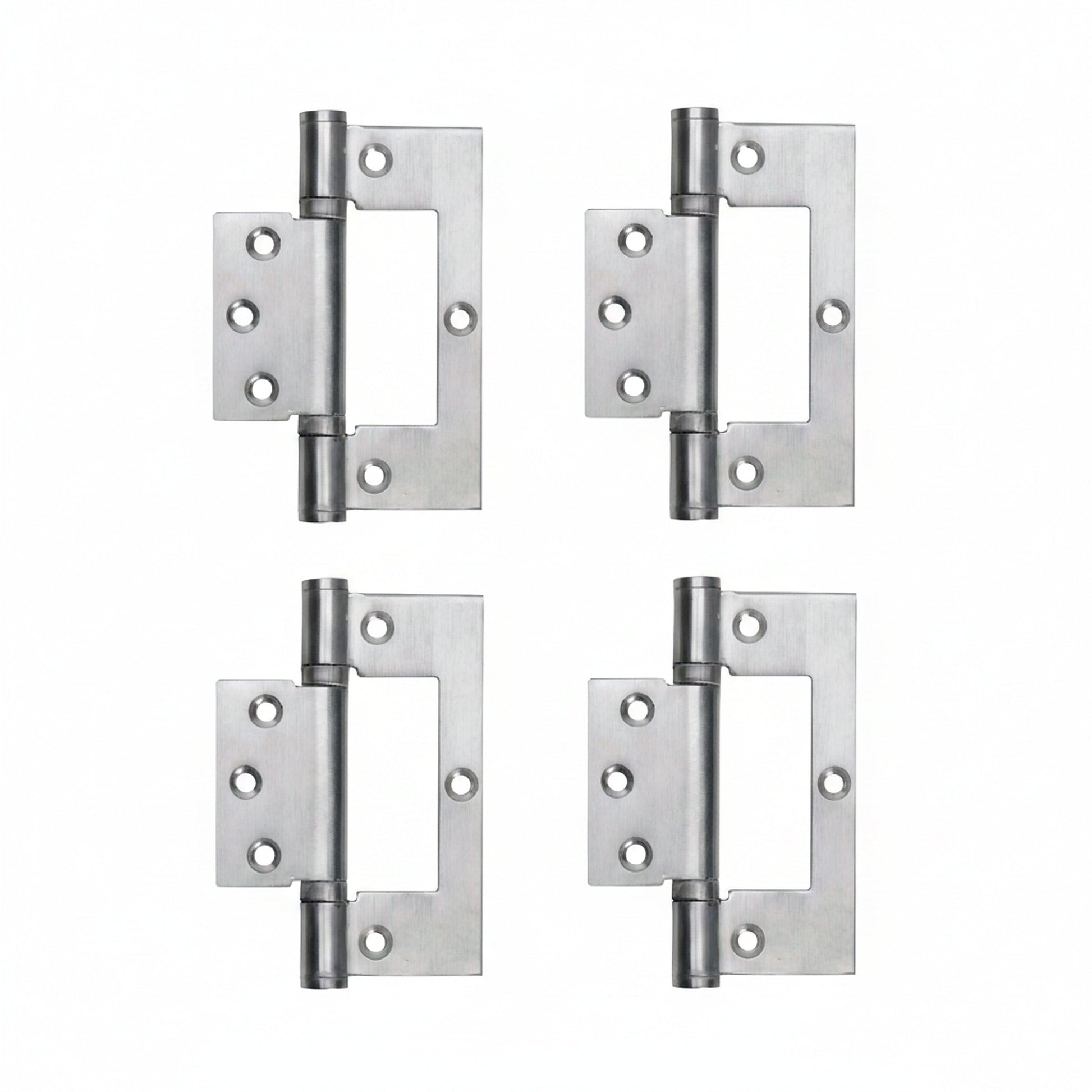 Marketplace JPG companion for 4" Hinges Stainless Steel Ball Bearing Flush Cupboard Door Fitting Chrome Satin - 100mm