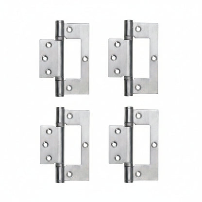 Marketplace JPG companion for 4" Hinges Stainless Steel Ball Bearing Flush Cupboard Door Fitting Chrome Satin - 100mm