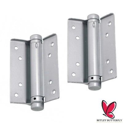 Marketplace JPG companion for Spring Door Hinges + Fittings Single Action 75 100 125mm Silver Laq Kitchen Door