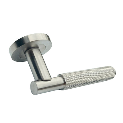 Marketplace JPG companion for Knurled Turning Door Handles Satin Lever on Round Rose Latch Set