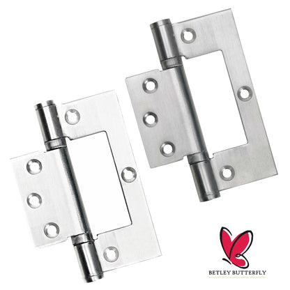 Marketplace JPG companion for 4" Hinges Stainless Steel Ball Bearing Flush Cupboard Door Fitting Chrome Satin - 100mm