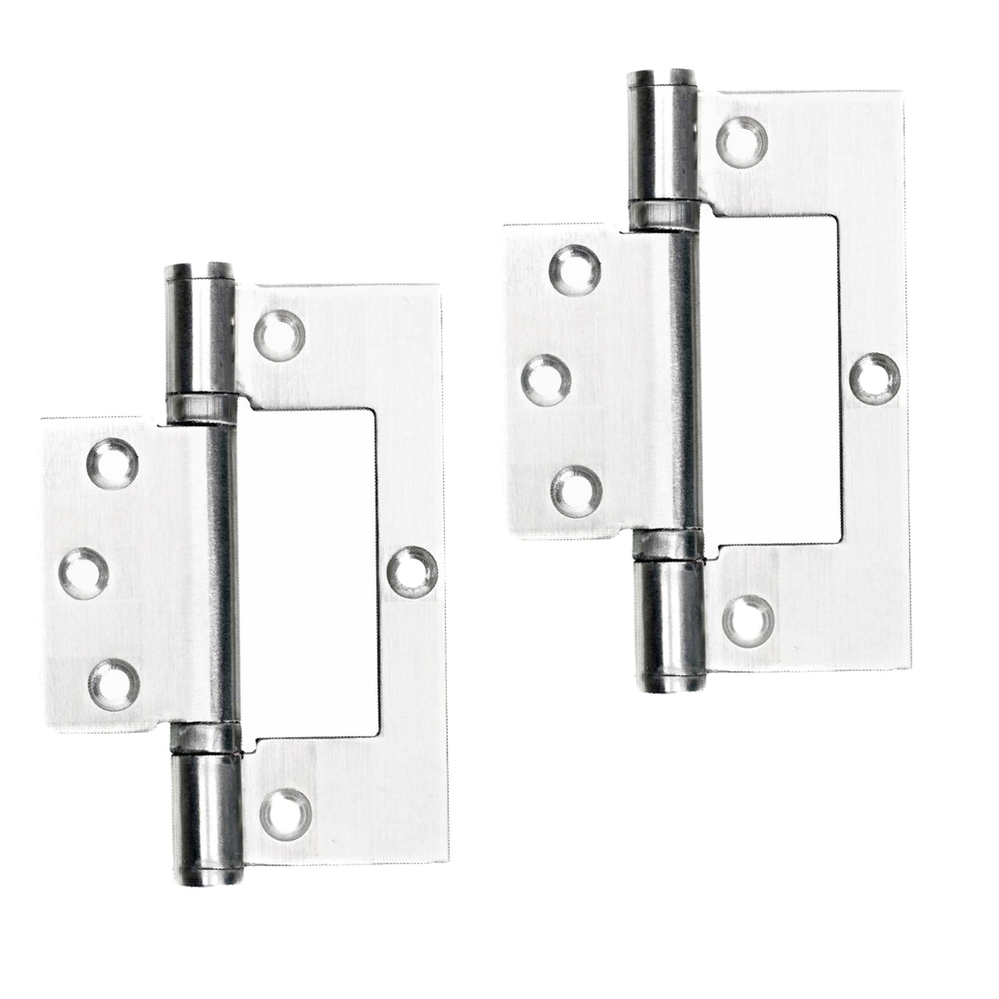 Marketplace JPG companion for 4" Hinges Stainless Steel Ball Bearing Flush Cupboard Door Fitting Chrome Satin - 100mm