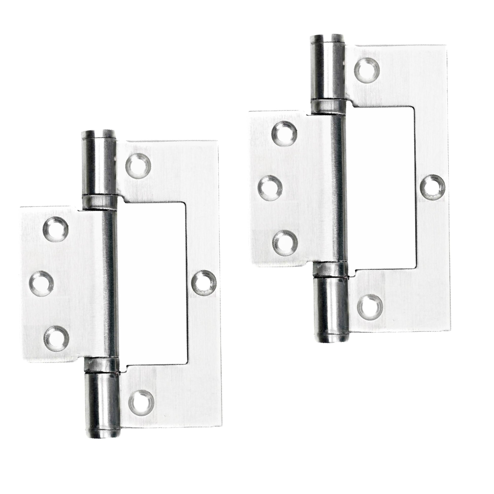 Marketplace JPG companion for 4" Hinges Stainless Steel Ball Bearing Flush Cupboard Door Fitting Chrome Satin - 100mm