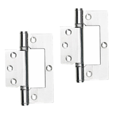 Marketplace JPG companion for 4" Hinges Stainless Steel Ball Bearing Flush Cupboard Door Fitting Chrome Satin - 100mm