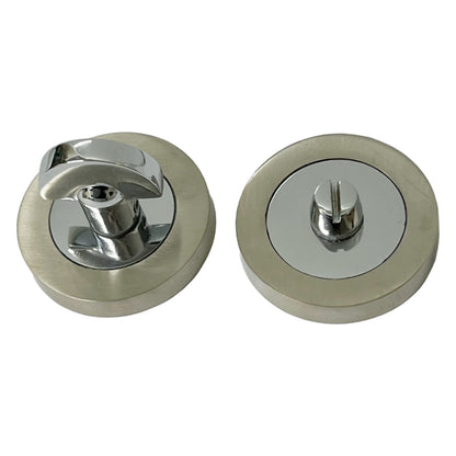 Marketplace JPG companion for Bathroom WC Door Thumb Turn & Release Toilet Chrome Satin Duo - 10mm