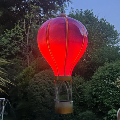 Marketplace JPG companion for Violet Solar Hot Air Balloon - Outdoor Hanging LED Light for Garden, Patio & Porch Décor - 45cm x 14cm x 14cm