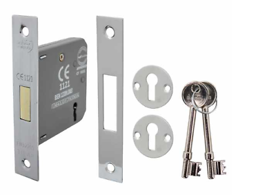 PERRY SHIELD 2.5" CE CERTIFIRE 3 LEVER DEADLOCK WITH REMOVABLE PLATE FD60 S D7