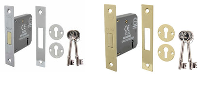 PERRY SHIELD 2.5" CE CERTIFIRE 3 LEVER DEADLOCK WITH REMOVABLE PLATE FD60 S D7
