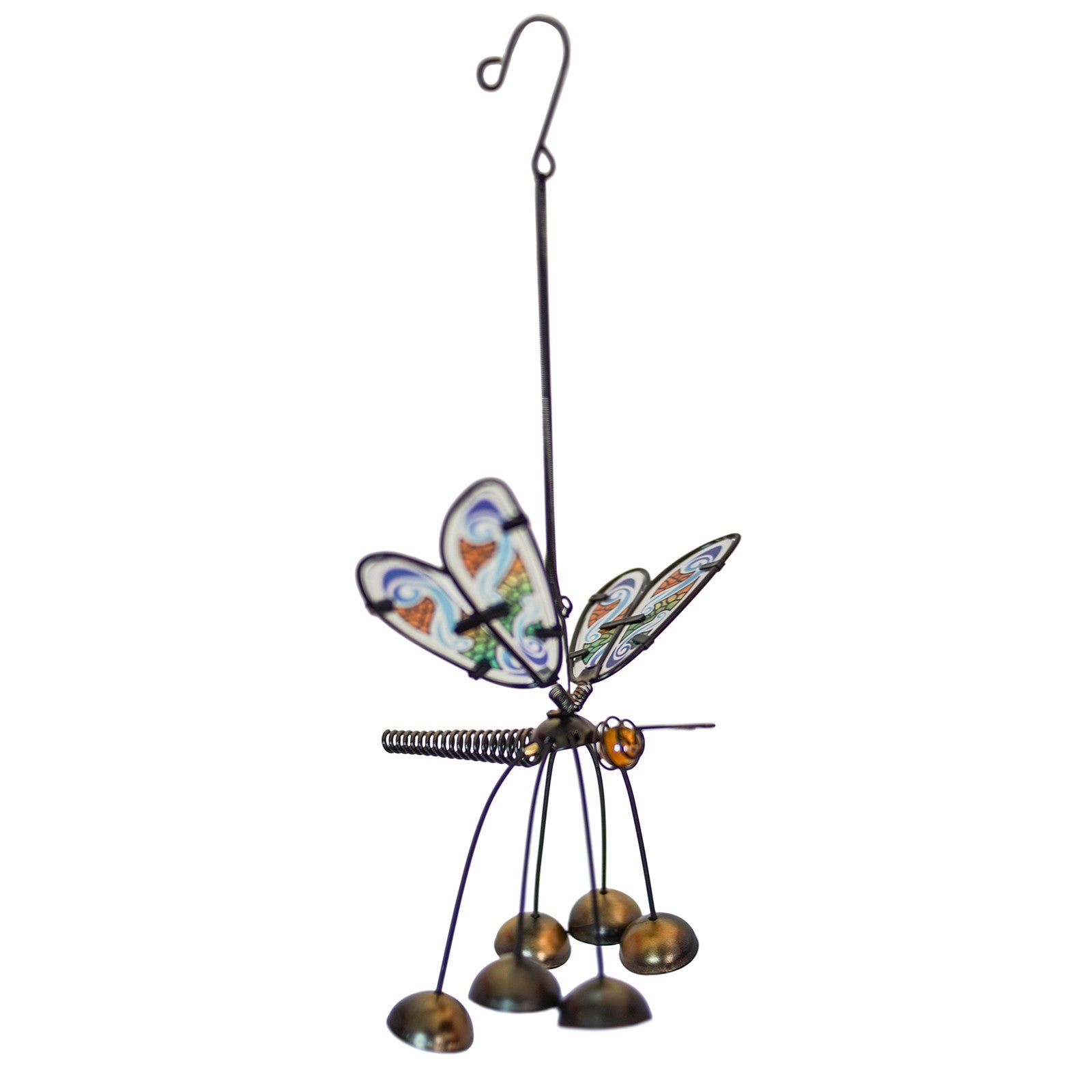 Glass Wing Fancy Dragonfly Bobbin' Bells