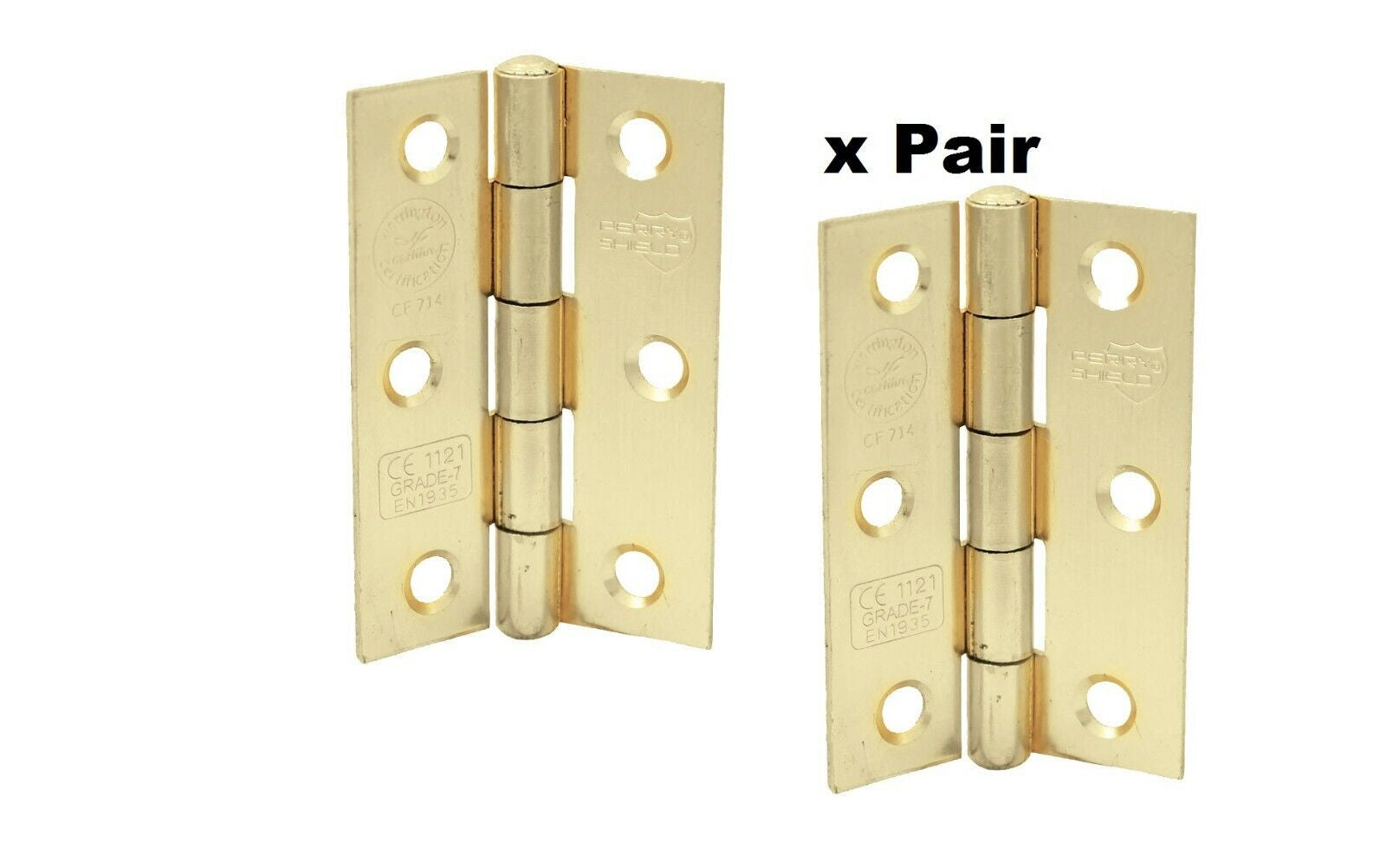 Perry 100MM Shield Grade CE7 Certifire Fire Door Butt Hinge W/ Butt Tip Pin D11