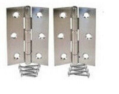 Door Handles Satin Victorian Scroll Lever inc Latch & Hinges Shaped Backplate D1