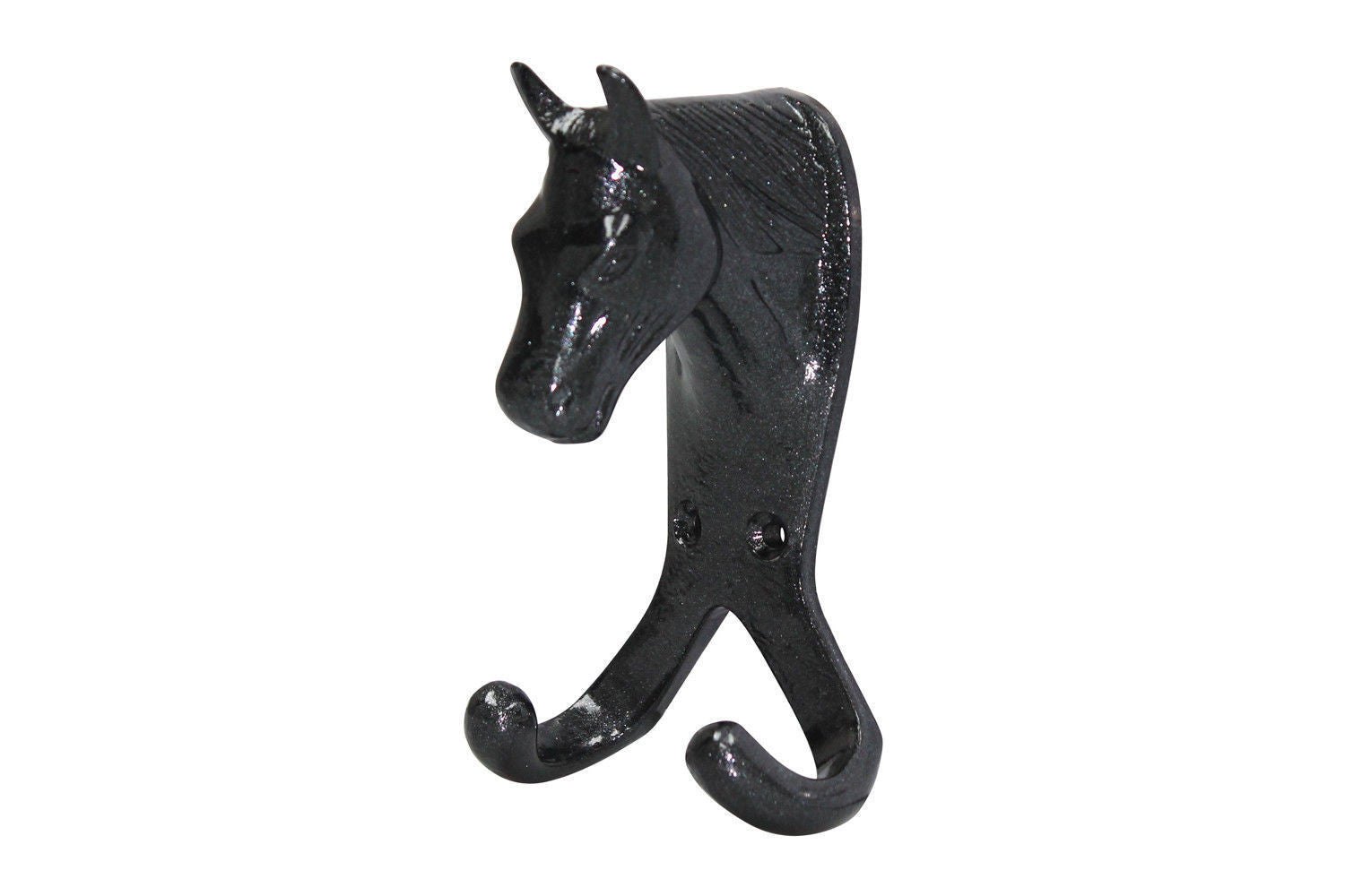 Perry Equestrian Horse Head Double Stable Wall Hook Coat Hook Horse Pony D1