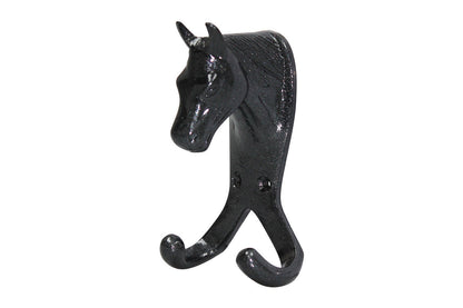 Perry Equestrian Horse Head Double Stable Wall Hook Coat Hook Horse Pony D1