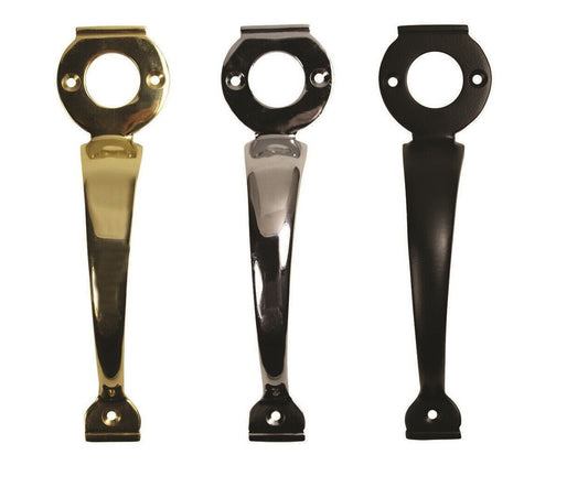 Perry Long Throw Lock Handle 8" 200 mm 3 Finishes Black Brass Finish Chrome D1
