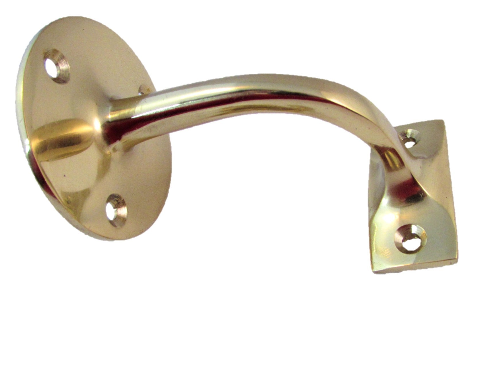 2-5 Brass Finish Handrail Bannister Support Stair Rail Bracket Fixing D25