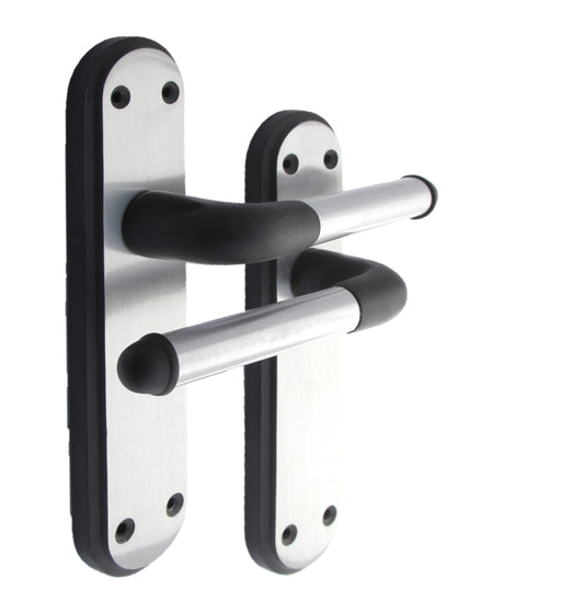 Door Handles Matt BLACK - Satin Interior Lever Latch Marina Deluxe Modern D2