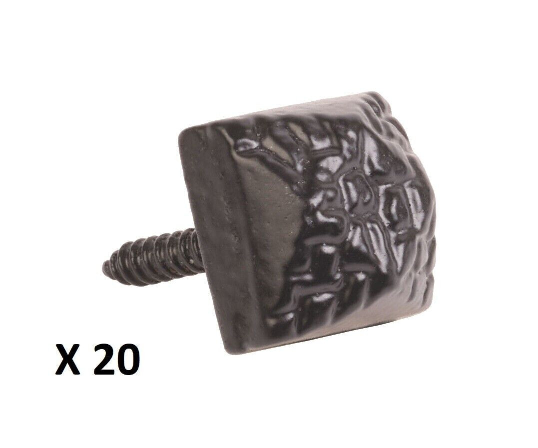 PERRY 19mm Black Powder Antique Door Studs Decorating Doors D1