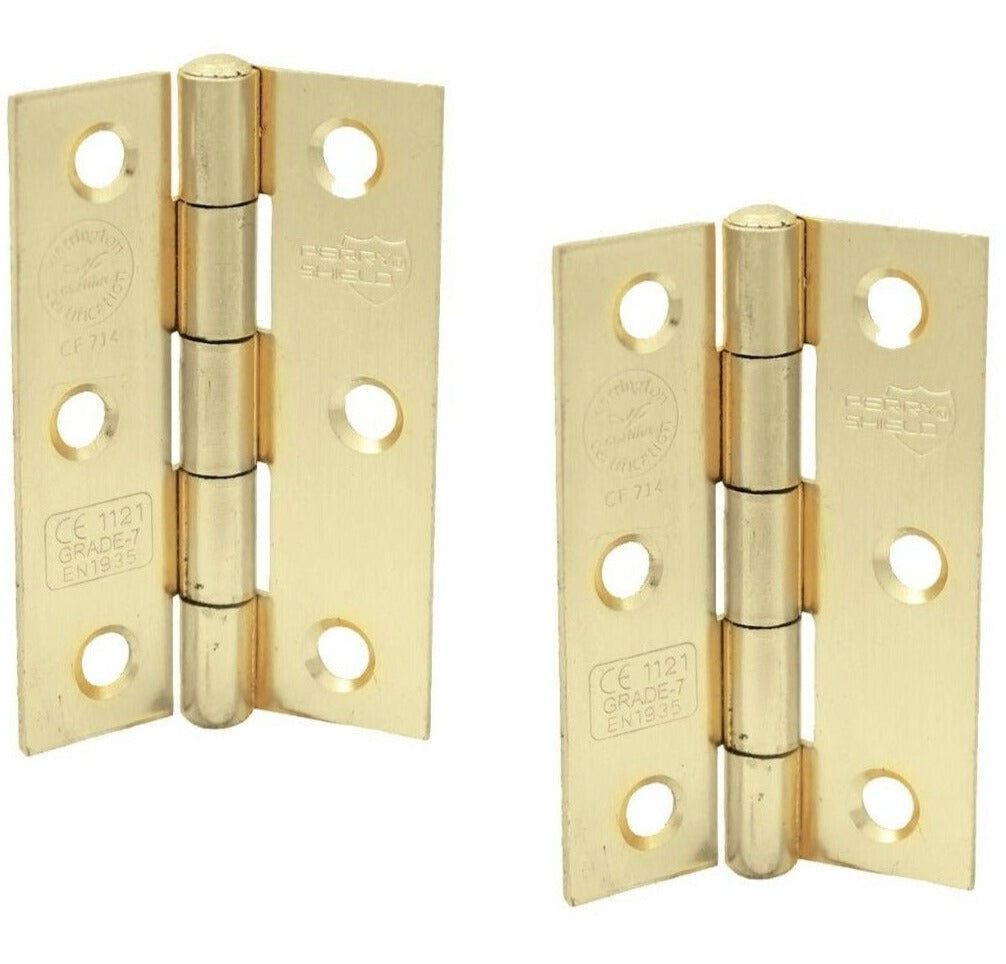 Perry 100MM Shield Grade CE7 Certifire Fire Door Butt Hinge W/ Butt Tip Pin D11