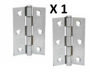 Perry 75mm Shield Grade CE7 Certifire Fire Door Butt Hinge With Spun Pin FD60 D1