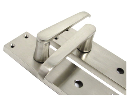 Bathroom Door Handles SATIN CURRENT Victorian STRAIGHT Lever Interior SETS D15