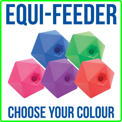 Perry Equestrian Equi-Feeder One Piece Moulded Feed Ball Boredom Treat Horse D5