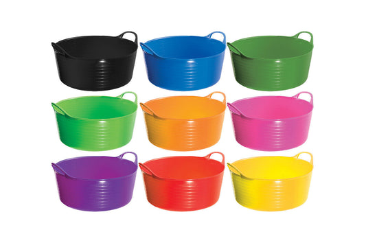 Perry Equestrian FLEXI FILL SHALLOW TUBS / TRUGS 15 Litre Capacity D1