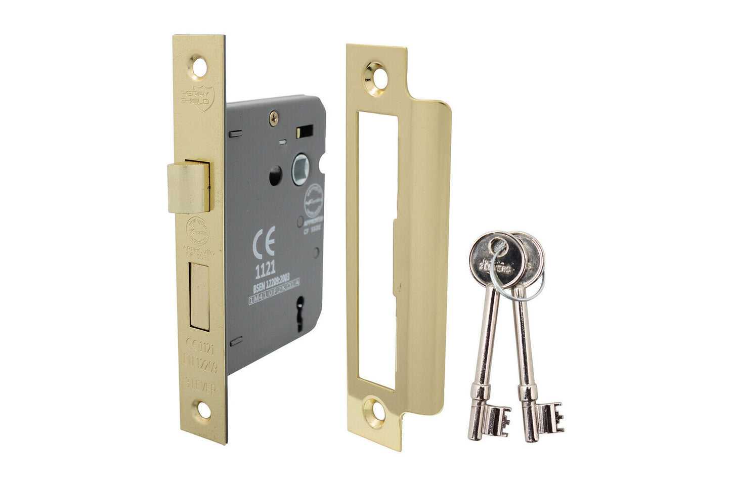 PERRY Shield 63mm CE Certifire 3 Lever Sashlock With Removable Plate FD60 D1
